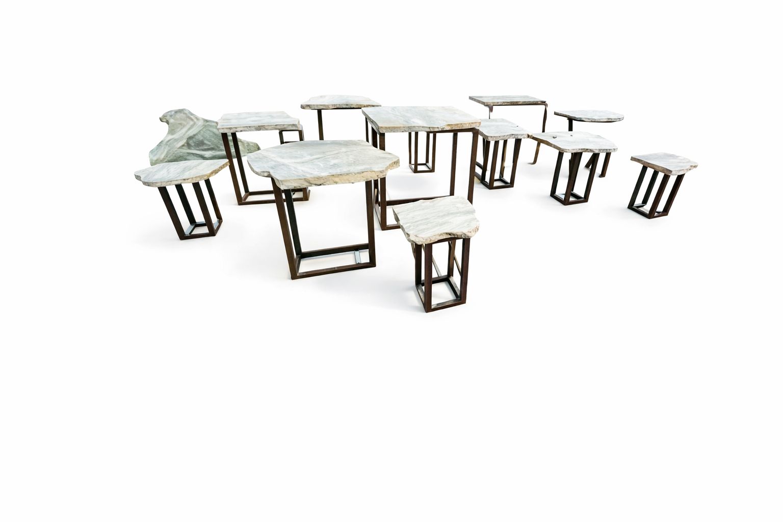 Mesa de pedra Orgânica natural  - Galeria